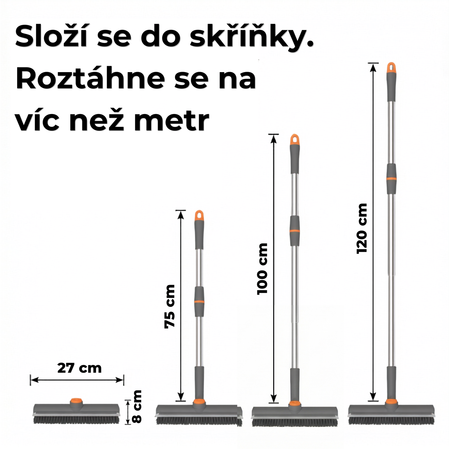 FlexScrub™ — Otočný kartáč 3v1